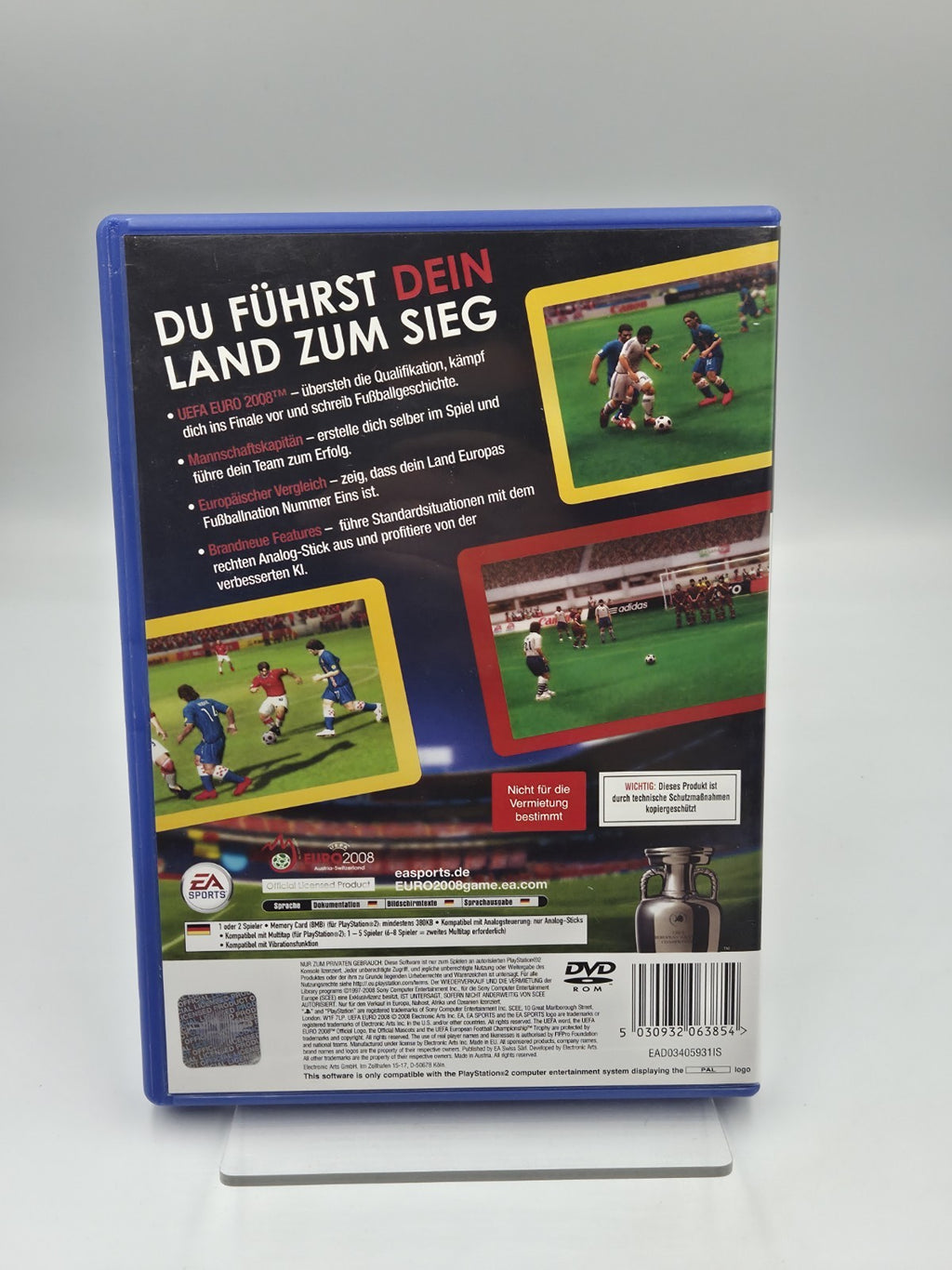 PS2 Spiel Uefa Euro 2008 Austria- Switzerland mit OVP und Anleitung Deutsch