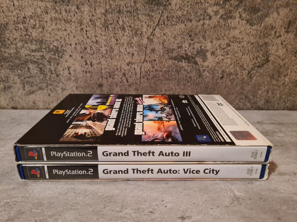 PS2 Playstation 2 Spiel Grand Theft Auto Doppelpack mit Anleitungen Deutsch - T-Retro-Games 