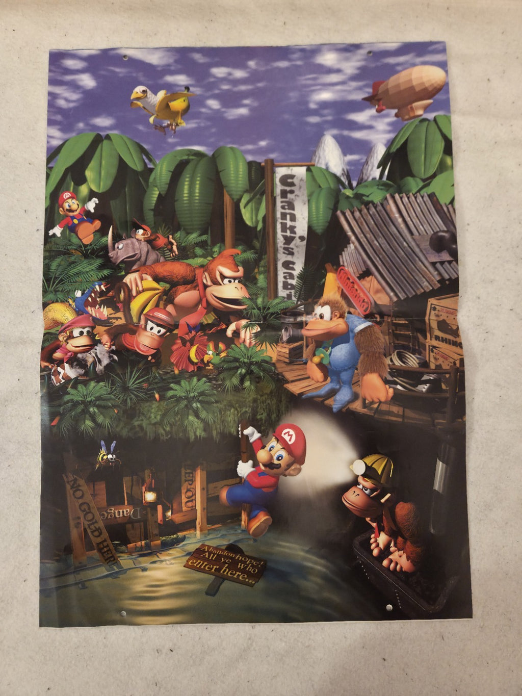 N64 Nintendo 64 Donkey Kong Kalender Calendar 1997 Nintendo
