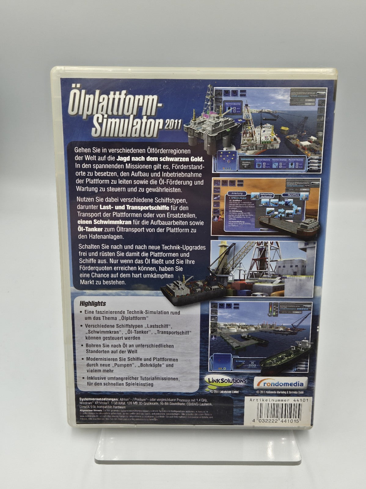 PC-CD Rom Spiel Ölplattform Simulator 2011 