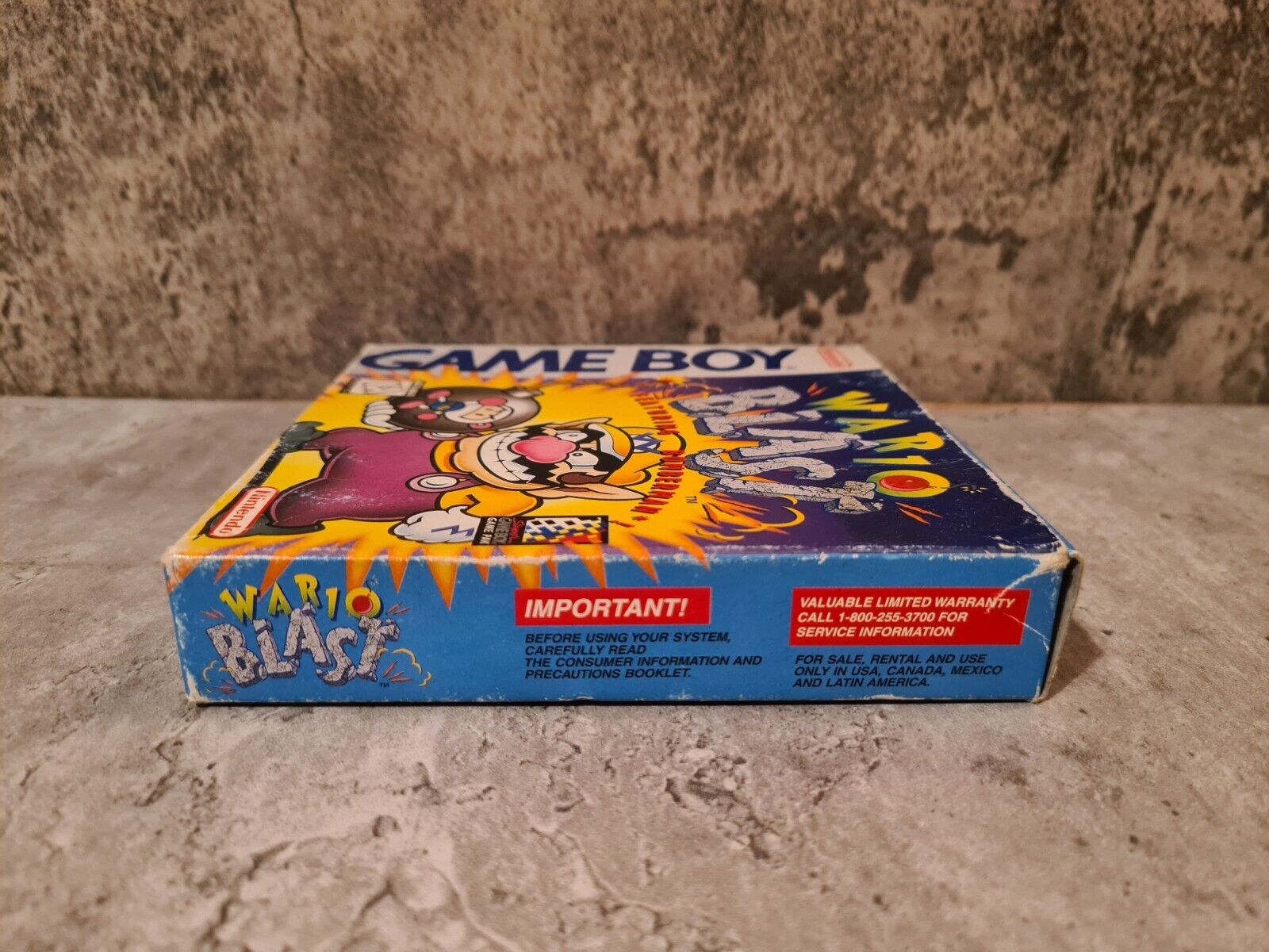 Nintendo Game Boy Classic Wario Blast mit OVP und Anleitung USA - T-Retro-Games 