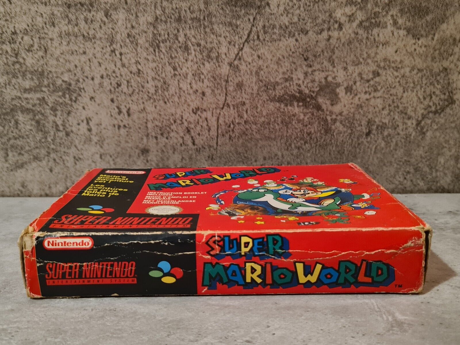 SNES Super Nintendo Super Mario World mit OVP und Anleitung UKV - T-Retro-Games 
