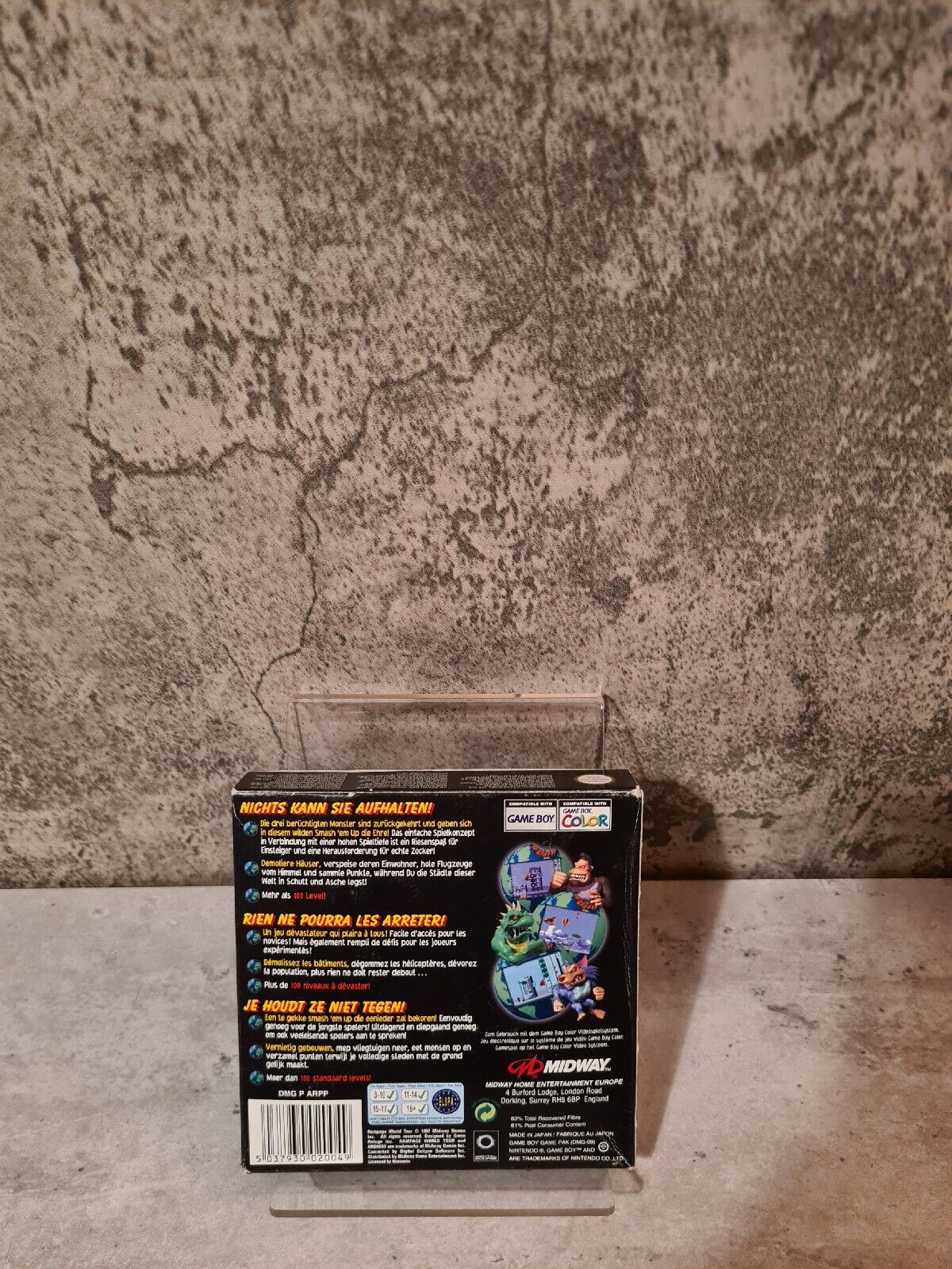 Nintendo Game Boy Color Rampage World Tour mit OVP und Anleitung EUR - T-Retro-Games 
