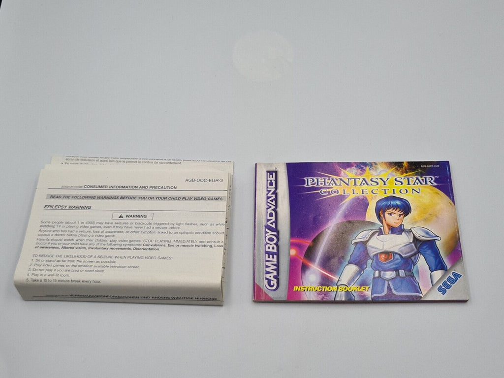 Game Boy Advance Phantasy Star Collection mit OVP und Anleitung EUR - T-Retro-Games 