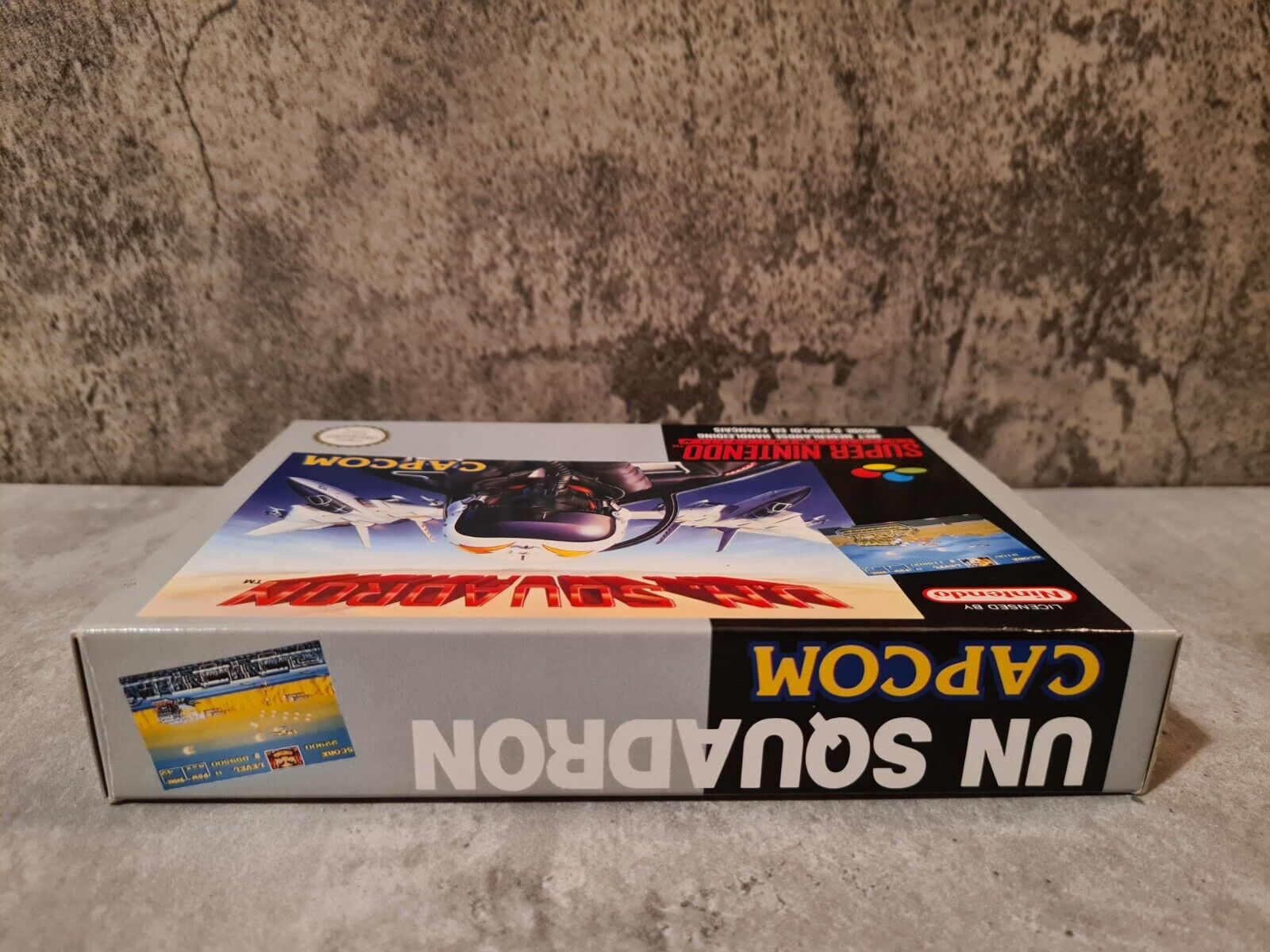 SNES Super Nintendo UN Squadron mit OVP und Anleitung FAH - T-Retro-Games 