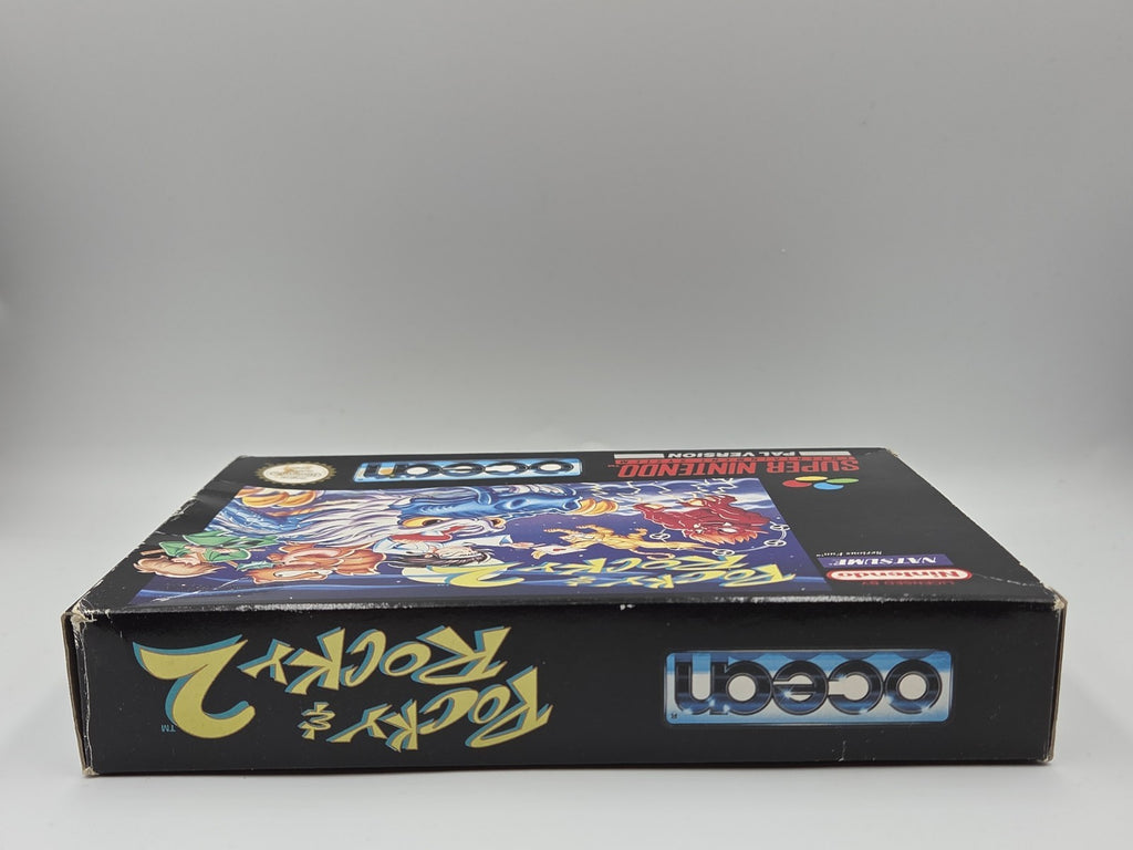 SNES Super Nintendo Pocky & Rocky 2 mit OVP und Anleitung NOE
