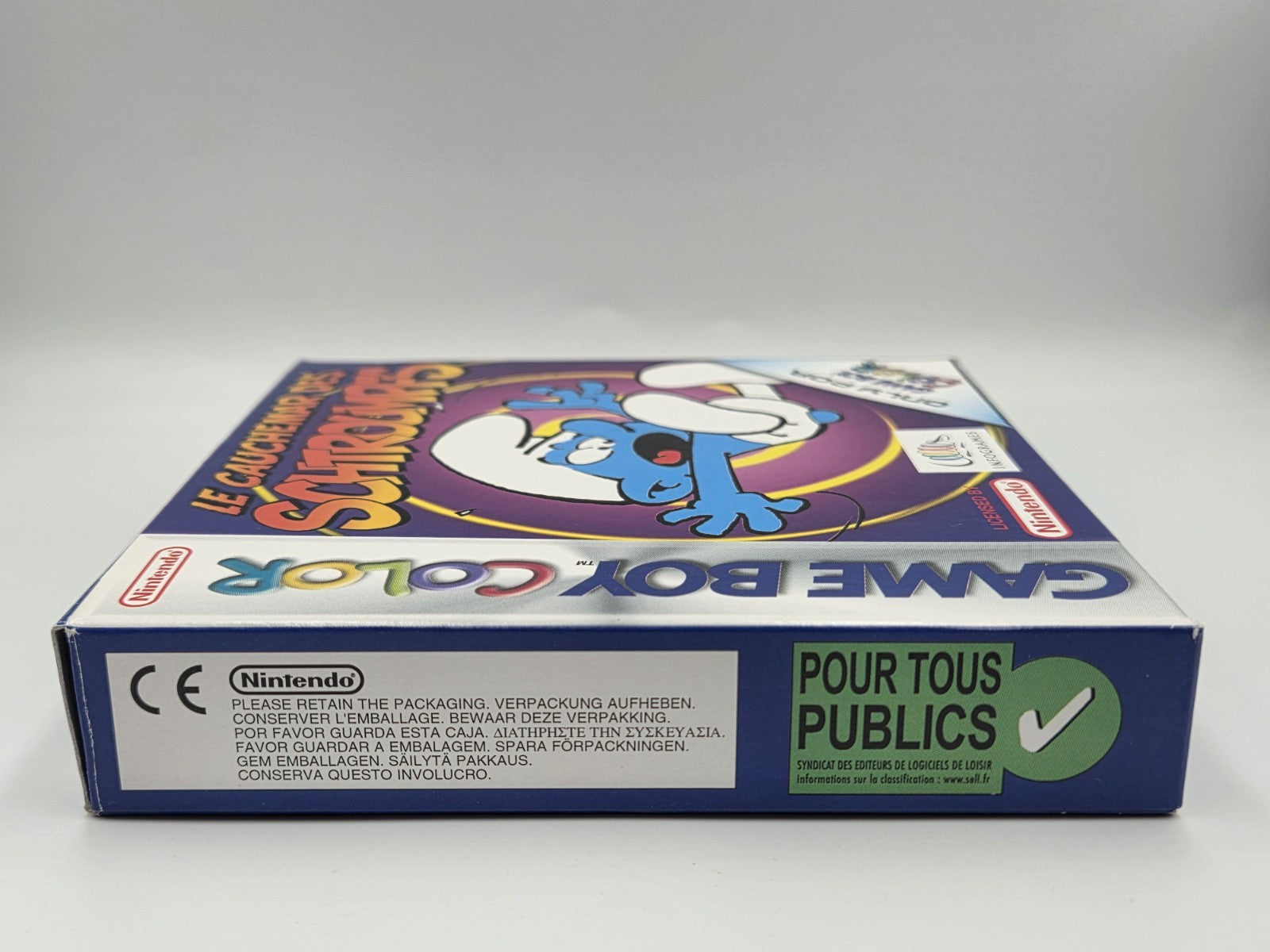 Nintendo Game Boy Color Le Cauchemar Des Schtroumpfs mit OVP und Anleitung FAH