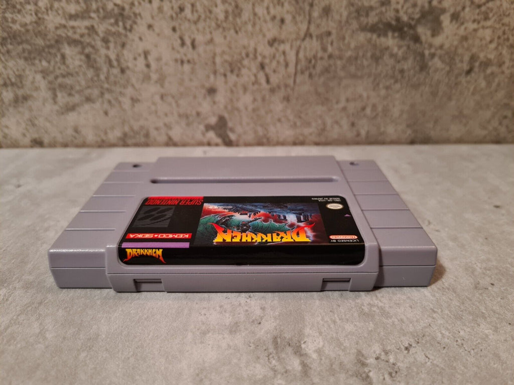 SNES Super Nintendo Drakkhen mit OVP und Anleitung NTSC USA - T-Retro-Games 