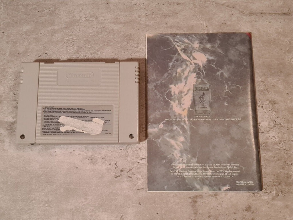 SNES Super Nintendo Izzy's Quest for the Olympic Rings mit OVP und Anleitung EUR - T-Retro-Games 