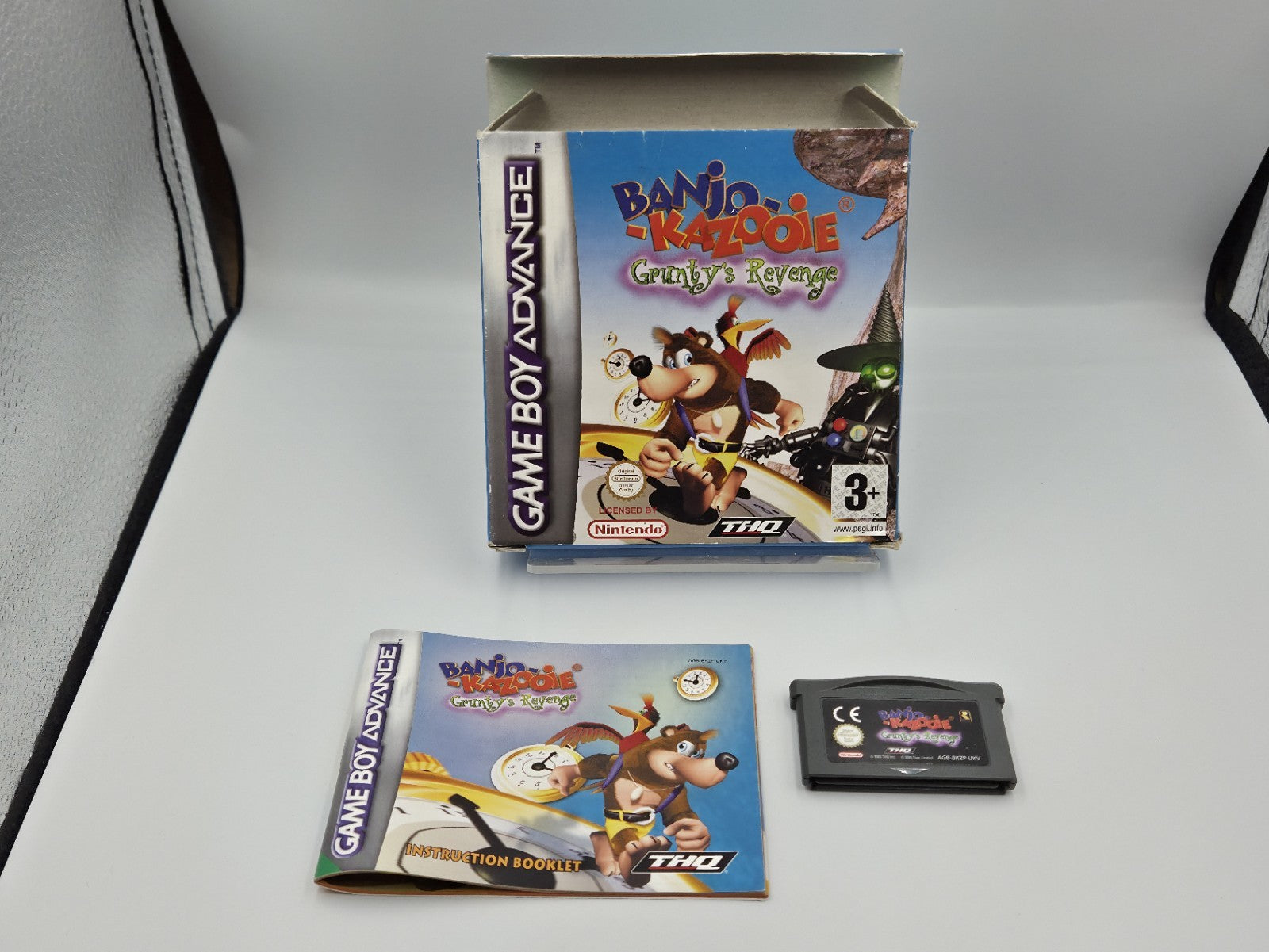 Nintendo Game Boy Advance Banjo Kazooie Grunty's Revenge + OVP und Anleitung UKV