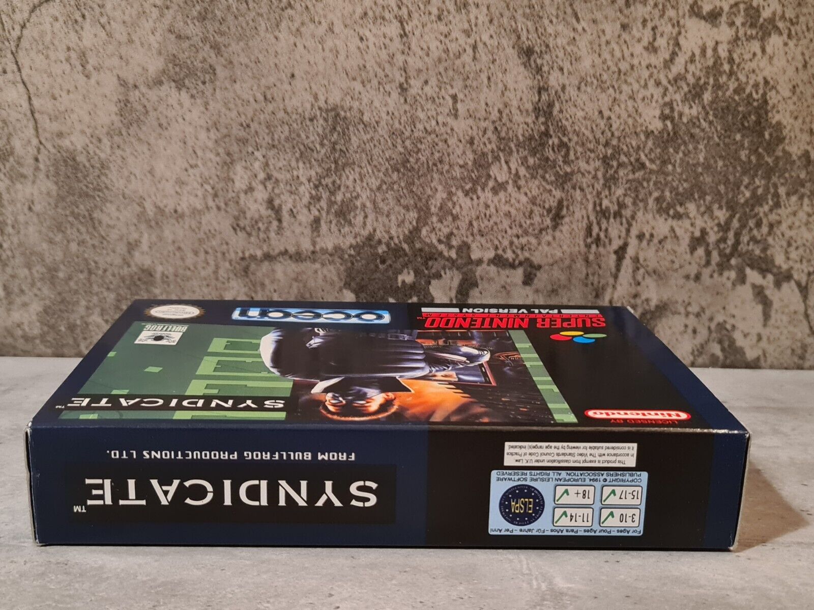 SNES Super Nintendo Syndicate mit OVP und Anleitung UKV - T-Retro-Games 
