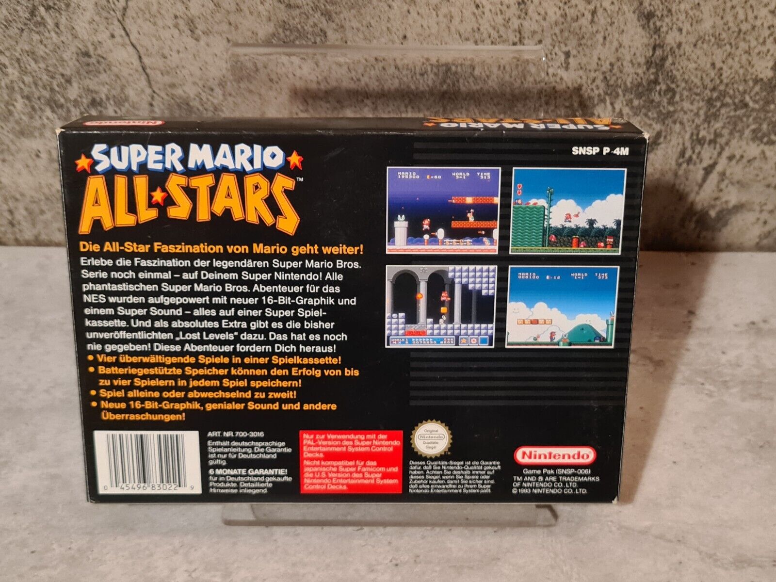 SNES Super Nintendo Super Mario Allstars mit OVP und Anleitung NOE - T-Retro-Games 