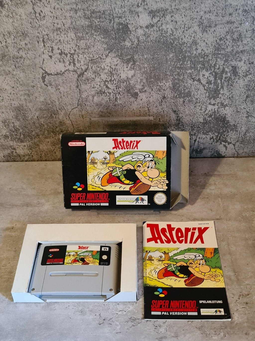 SNES Super Nintendo Asterix mit OVP und Anleitung NOE - T-Retro-Games 