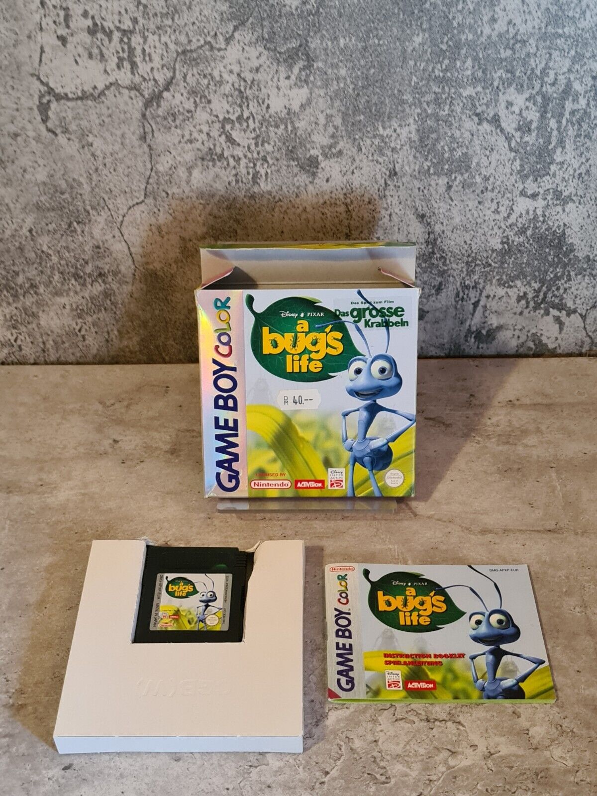 Game Boy Color Disney Pixar a Bug's Life mit OVP und Anleitung EUR - T-Retro-Games 