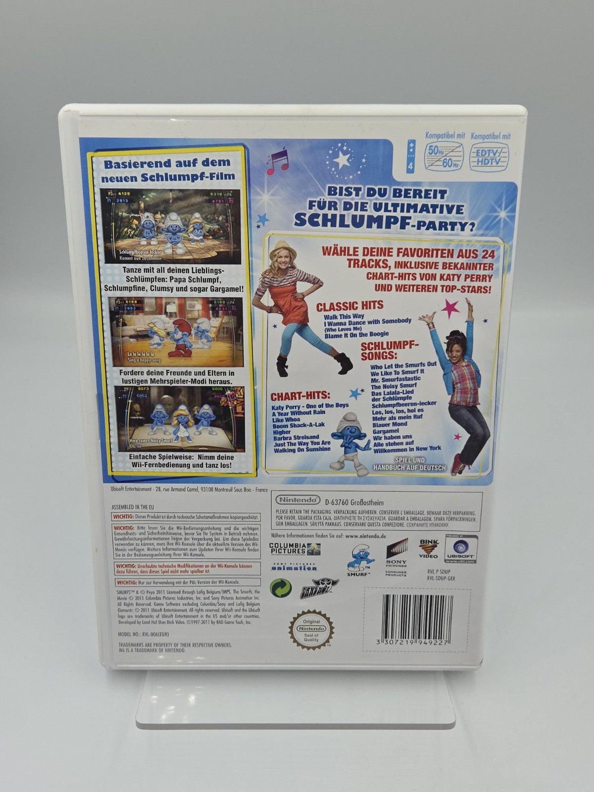 Nintendo Wii Spiel Die Schlümpfe Dance Party mit OVP und Anleitung GER
