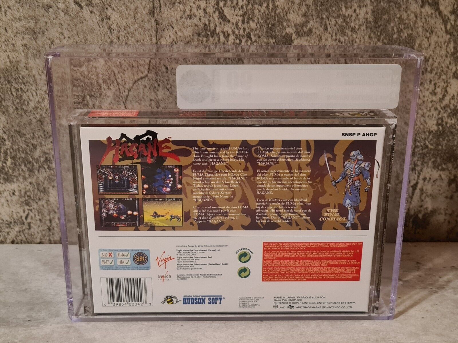SNES Super Nintendo Hagane The Final Conflict VGA Gold 90 - T-Retro-Games 
