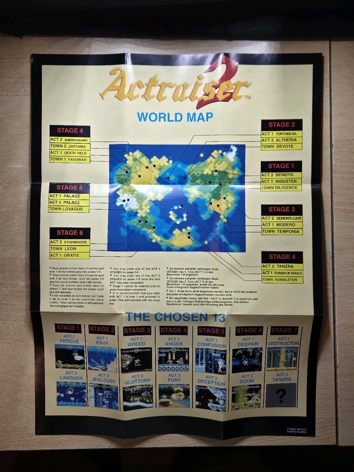 SNES Super Nintendo Spiel ActRaiser 2 mit OVP und Anleitung + Poster EUR