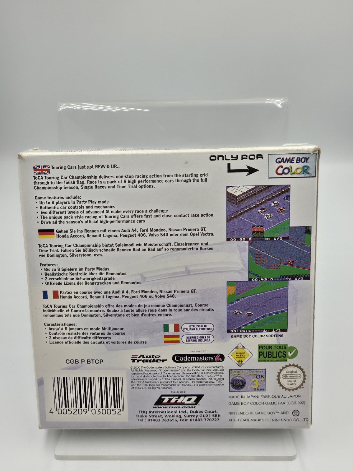 Nintendo Game Boy Color TOCA Touring Car Championship mit OVP und Anleitung EUR