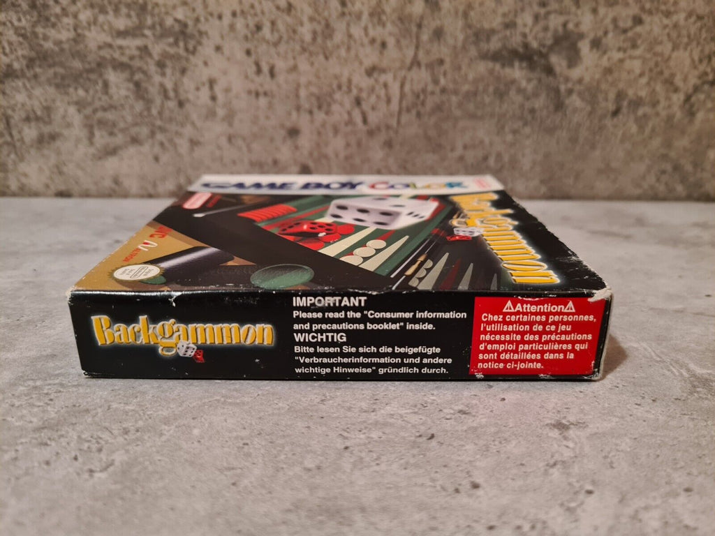 Nintendo Game Boy Color Backgammon mit OVP und Anleitung EUR - T-Retro-Games 