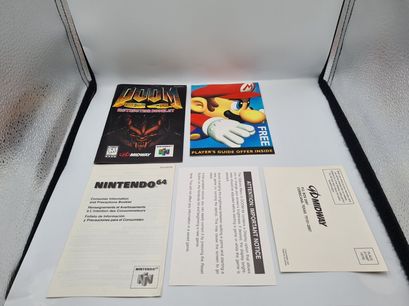N64 Nintendo 64 Doom 64 mit OVP und Anleitung USA NTSC - T-Retro-Games 