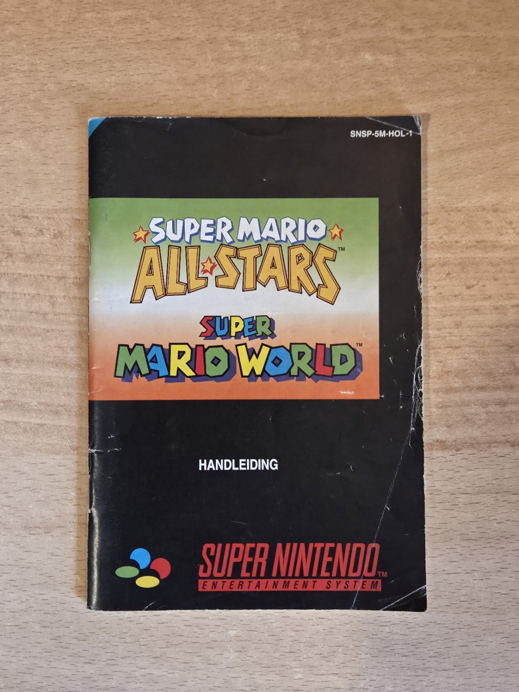 Super Nintendo Super Mario Allstars Super Mario World Instruction Booklet HOL