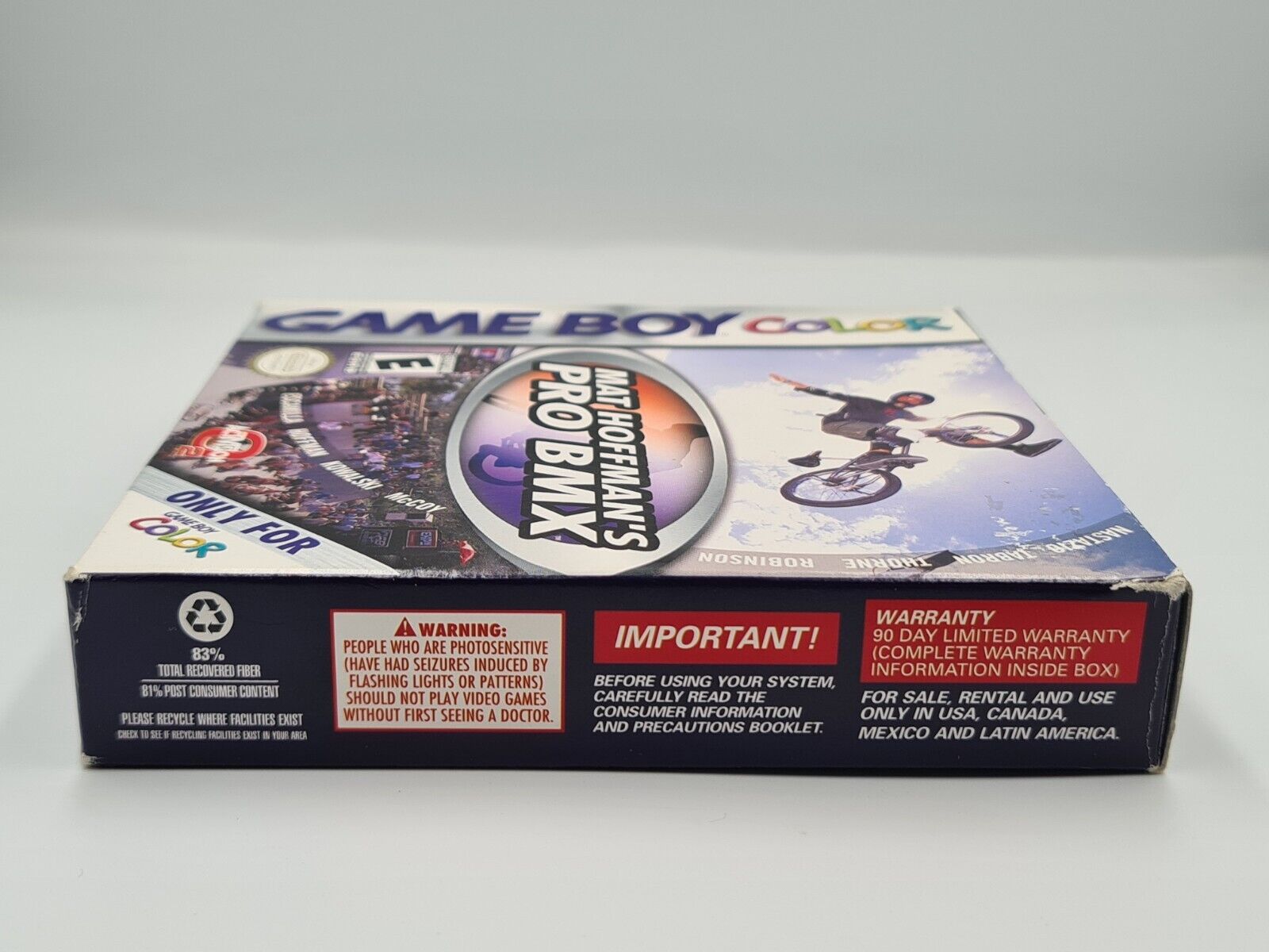 Nintendo Game Boy Color Mat Hoffman's Pro BMX mit OVP und Anleitung USA - T-Retro-Games 