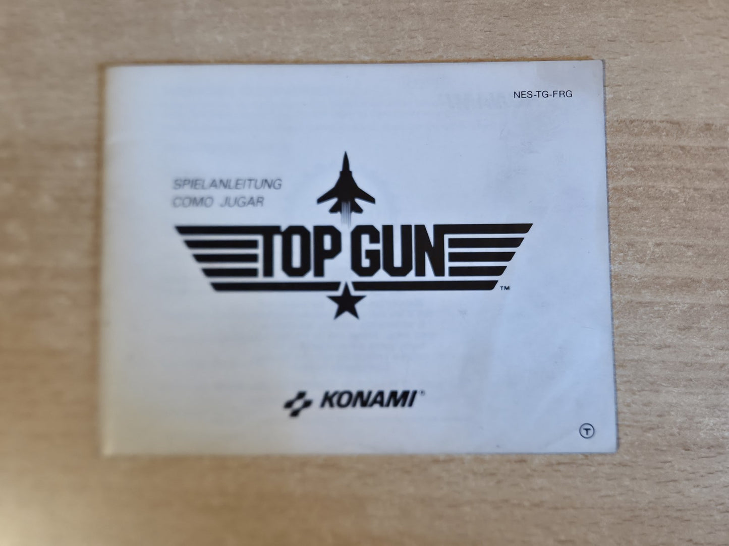 NES Top Gun Spielanleitung Instruction Booklet FRG