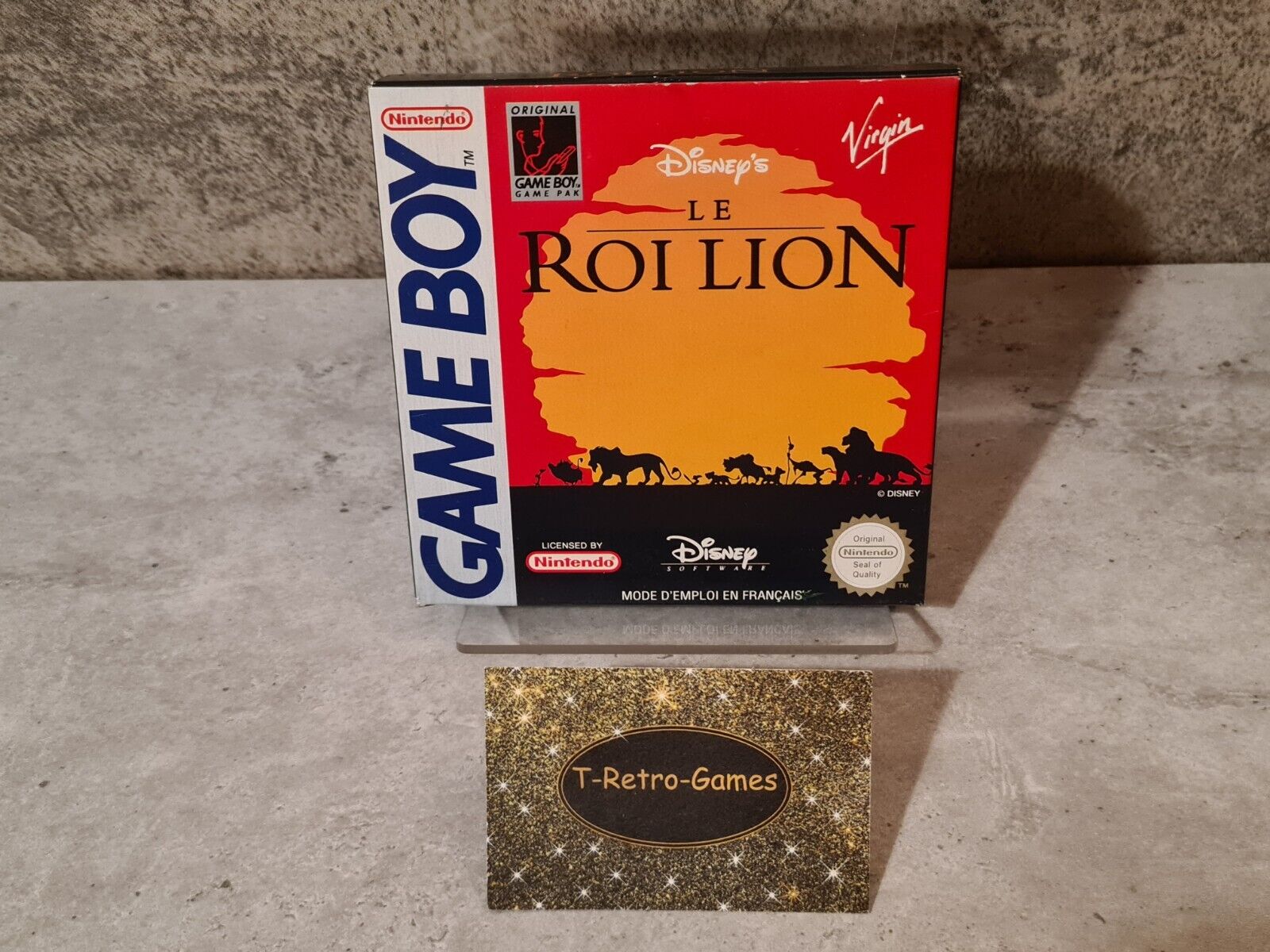 Nintendo Game Boy Classic Spiel Disney's Le Roi Lion mit OVP und Anleitung FRA - T-Retro-Games 