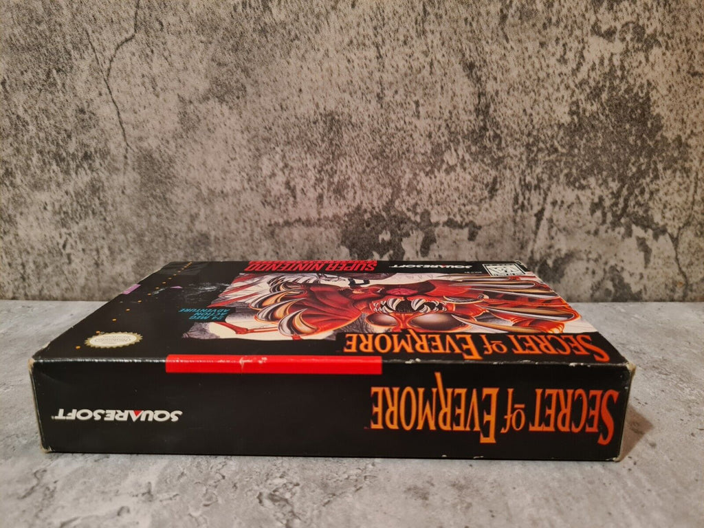 SNES Super Nintendo Secret of Evermore mit OVP und Anleitung + Poster NTSC USA - T-Retro-Games 