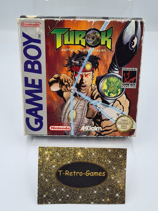 Nintendo Game Boy Classic Turok Battle of The Bionosaurs + OVP und Anleitung EUR - T-Retro-Games 