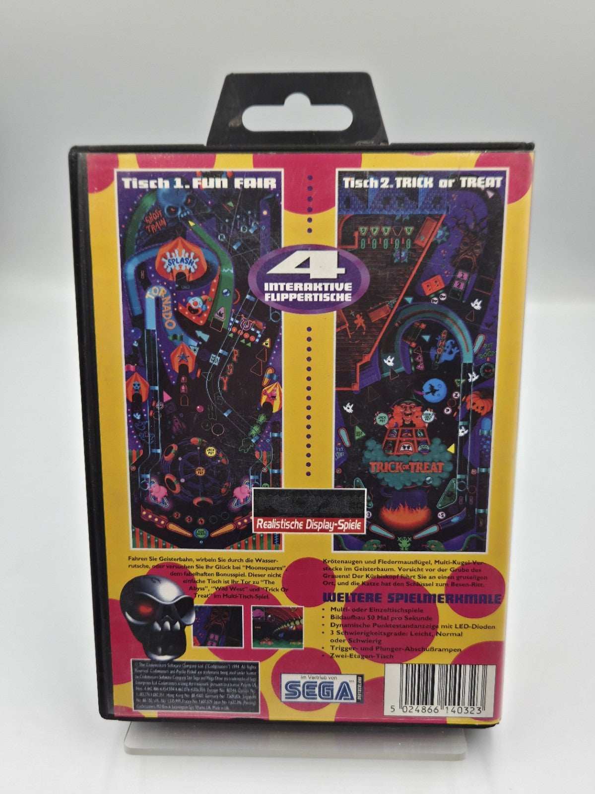 Sega Mega Drive Psycho Pinball mit OVP und Anleitung Multi Language 