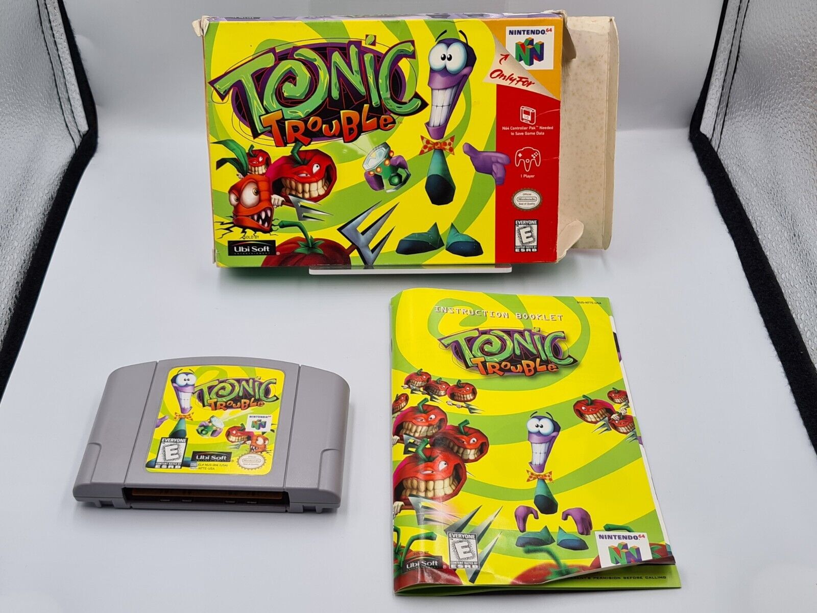 N64 Nintendo 64 Tonic Trouble mit OVP und Anleitung USA NTSC - T-Retro-Games 