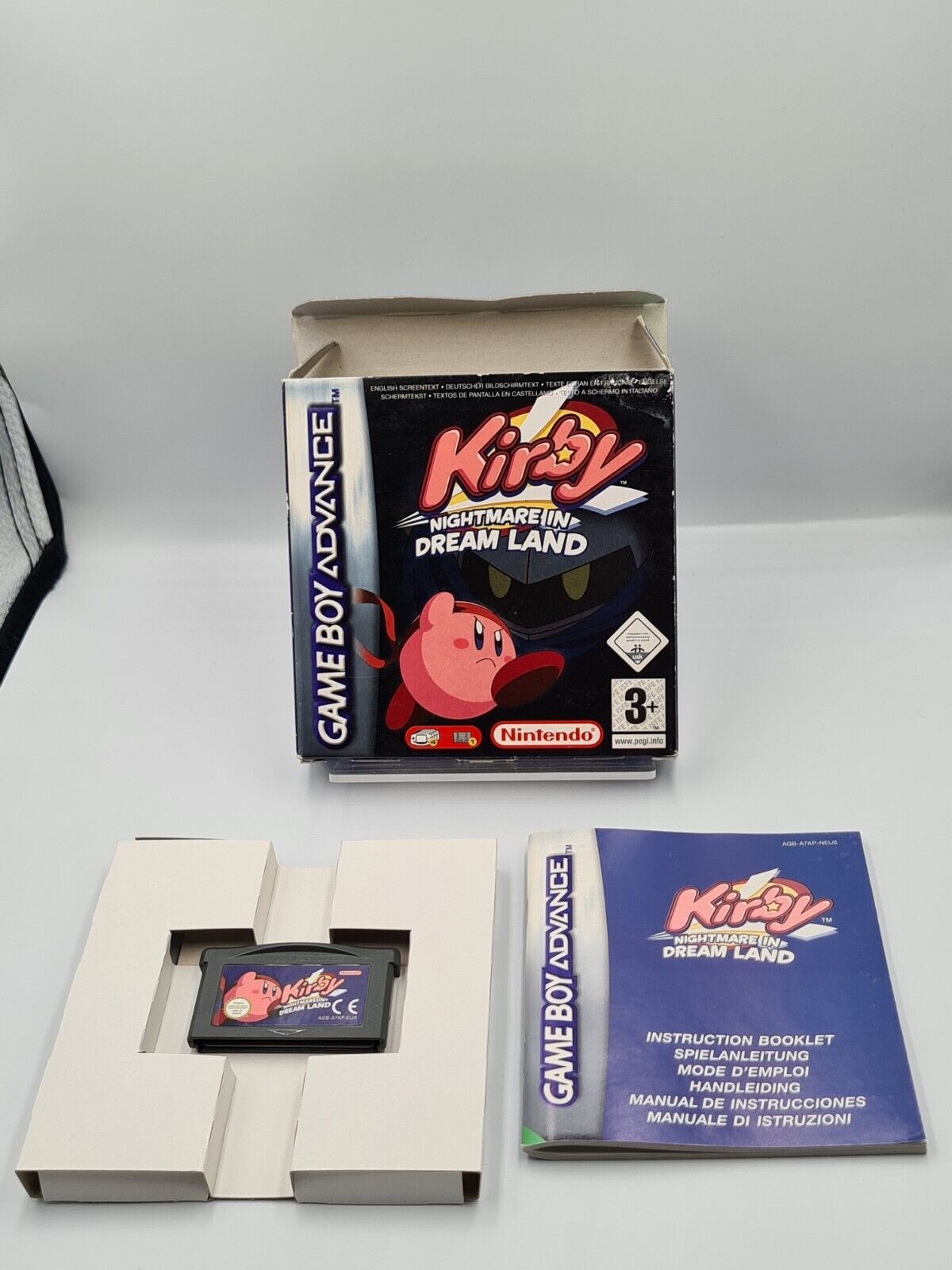 Nintendo Game Boy Advance Kirby Nightmare In Dream Land + OVP und Anleitung EUR - T-Retro-Games 