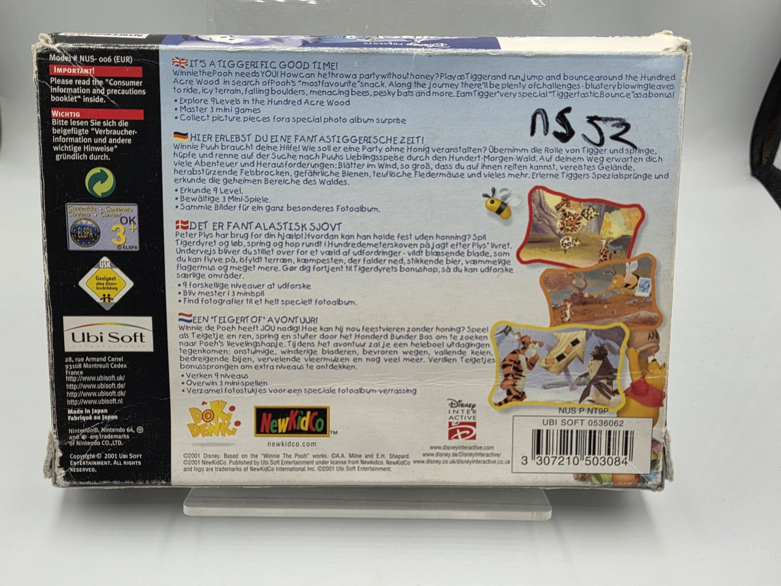 N64 Nintendo 64 Disney's Tigger's Honey Hunt mit OVP und Anleitung EUR