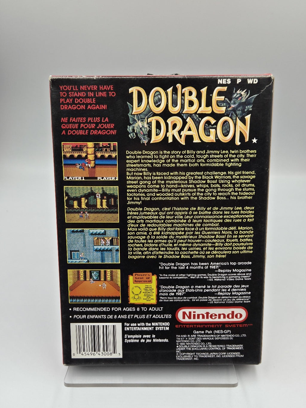 Nintendo NES Spiel Double Dragon mit OVP und Anleitung FAH