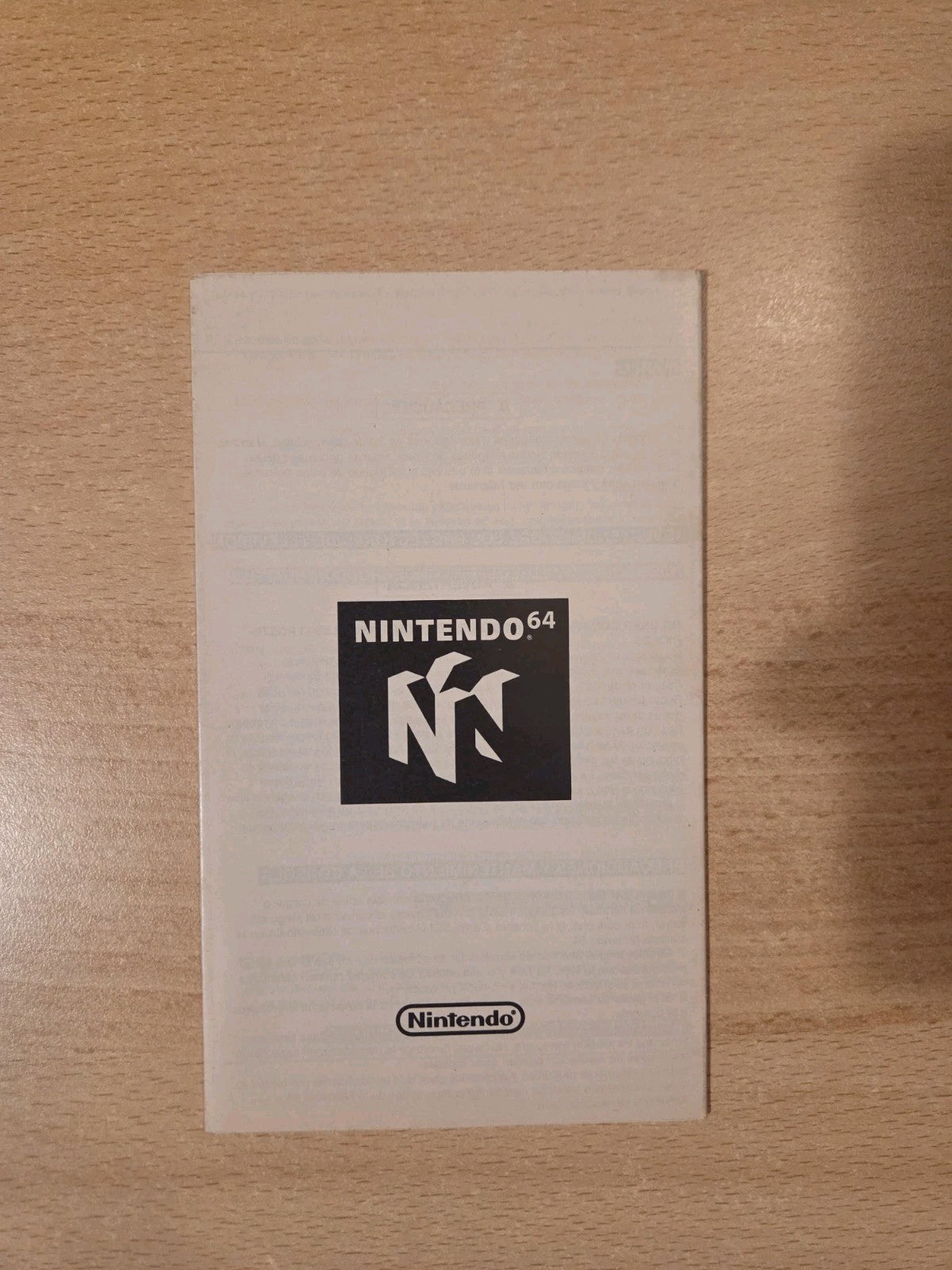 N64 Nintendo 64 Consumer Information Spielanleitung Instruction Booklet EUR-2