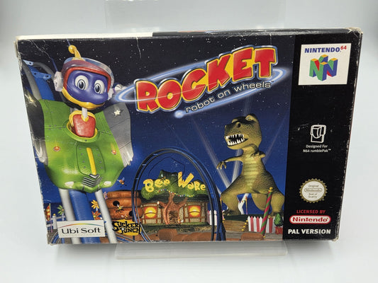 N64 Nintendo 64 Rocket Robot On Wheels mit OVP und Anleitung EUR