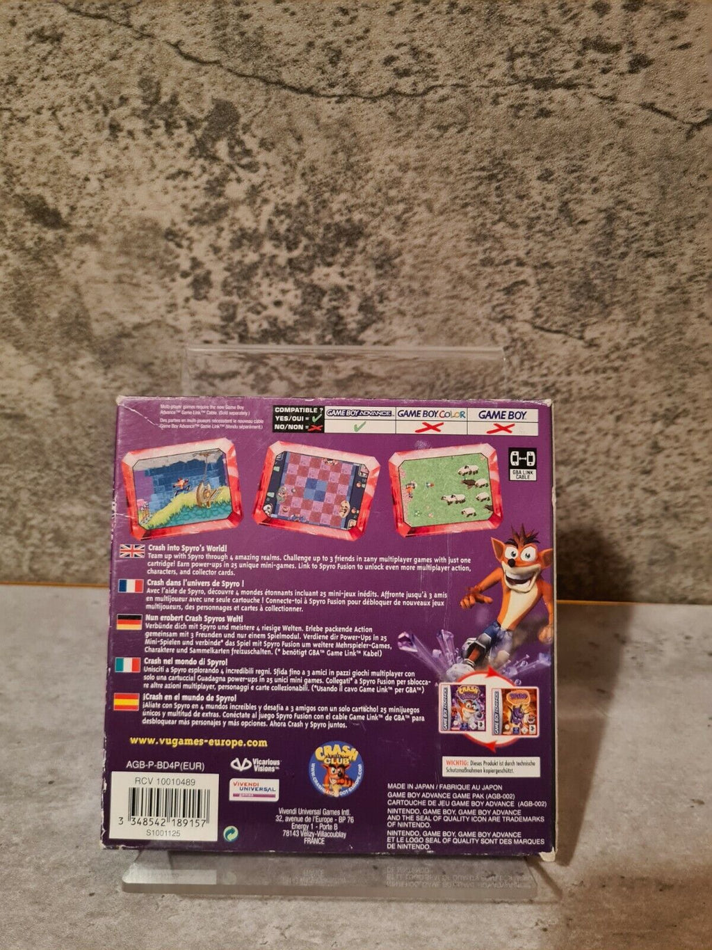 Gameboy Advance Crash Bandicoot Fusion mit OVP und Anleitung EUR - T-Retro-Games 