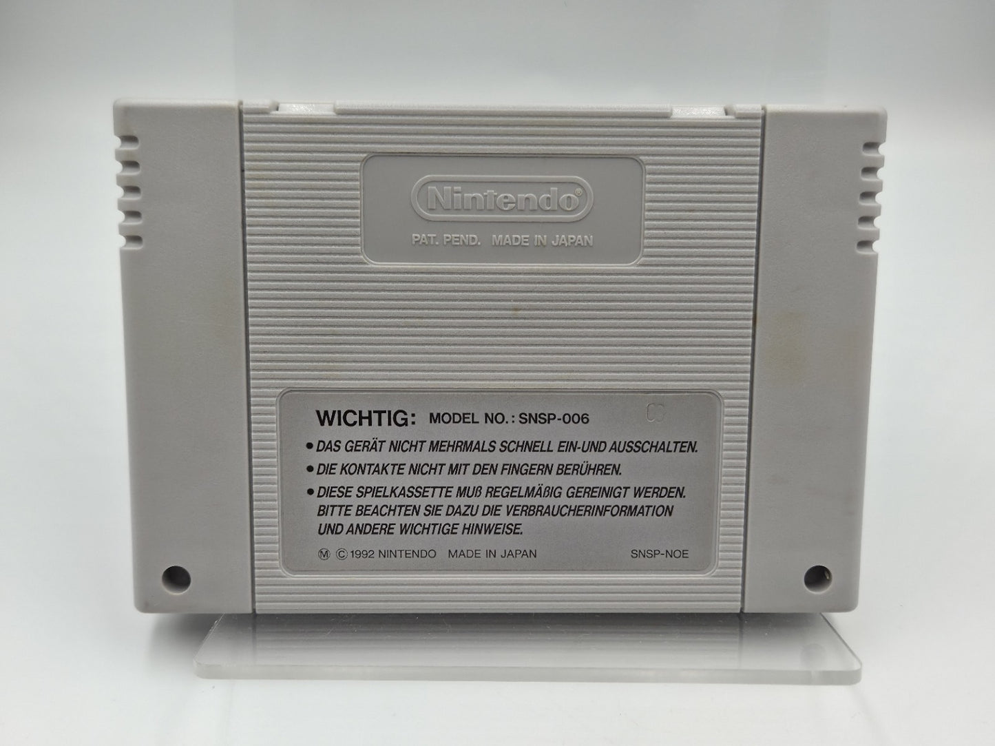 SNES Super Nintendo Top Gear Modul NOE
