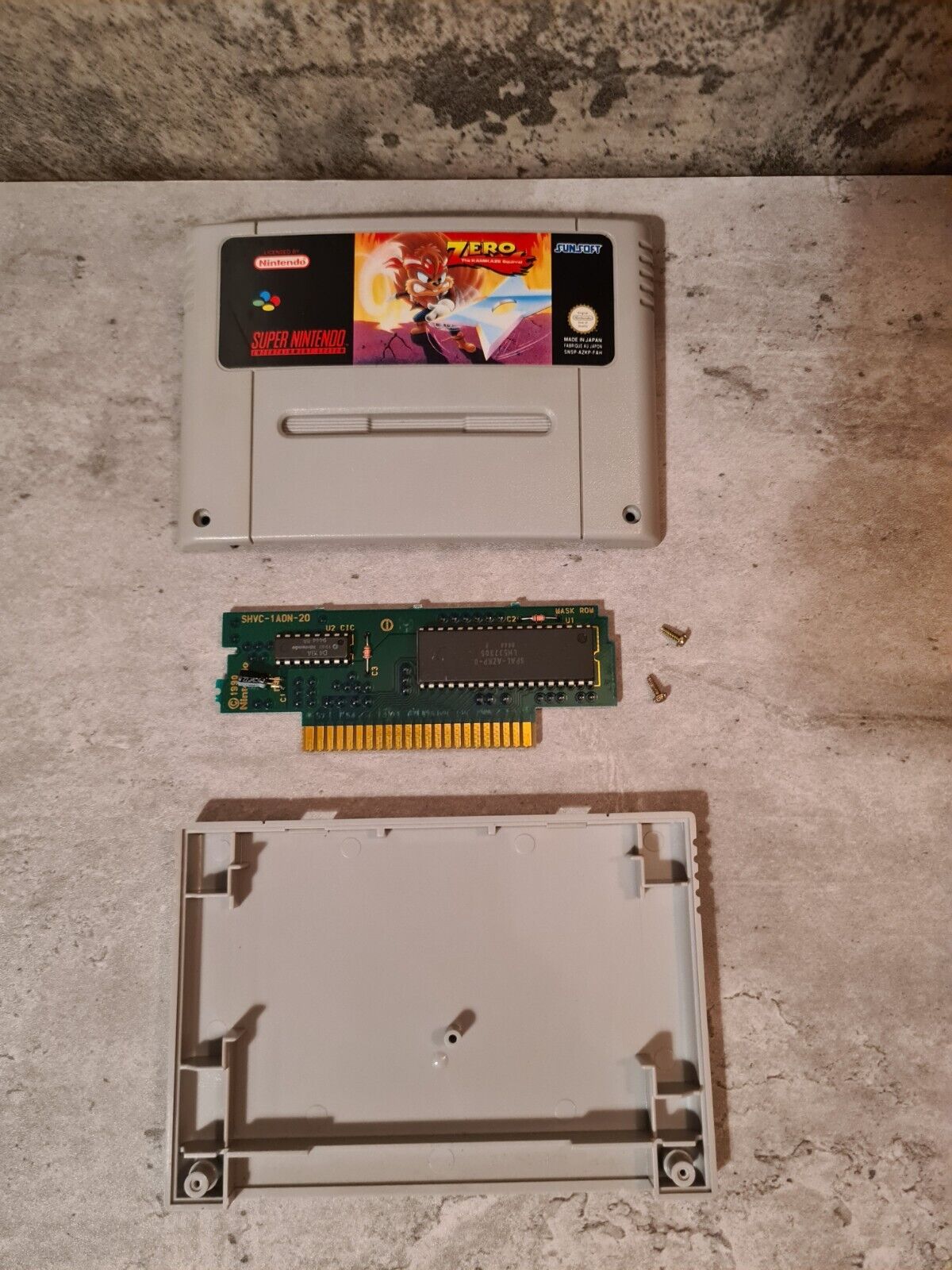 SNES Super Nintendo Zero The Kamikaze Squirrel Modul FAH - T-Retro-Games 