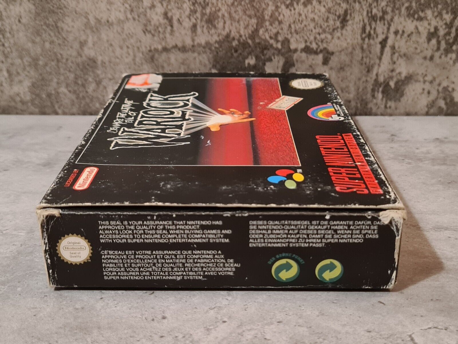 SNES Super Nintendo Beware The Ultimate Evil of Warlock + OVP und Anleitung EUR - T-Retro-Games 