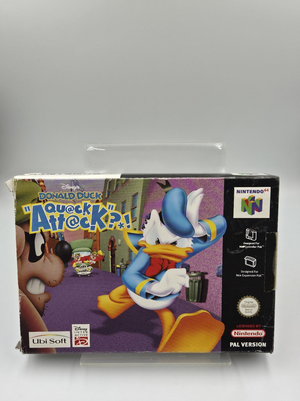 N64 Nintendo 64 Spiel Disney's Donald Duck Qu@ck Att@ck?! mit OVP Anleitung EUR