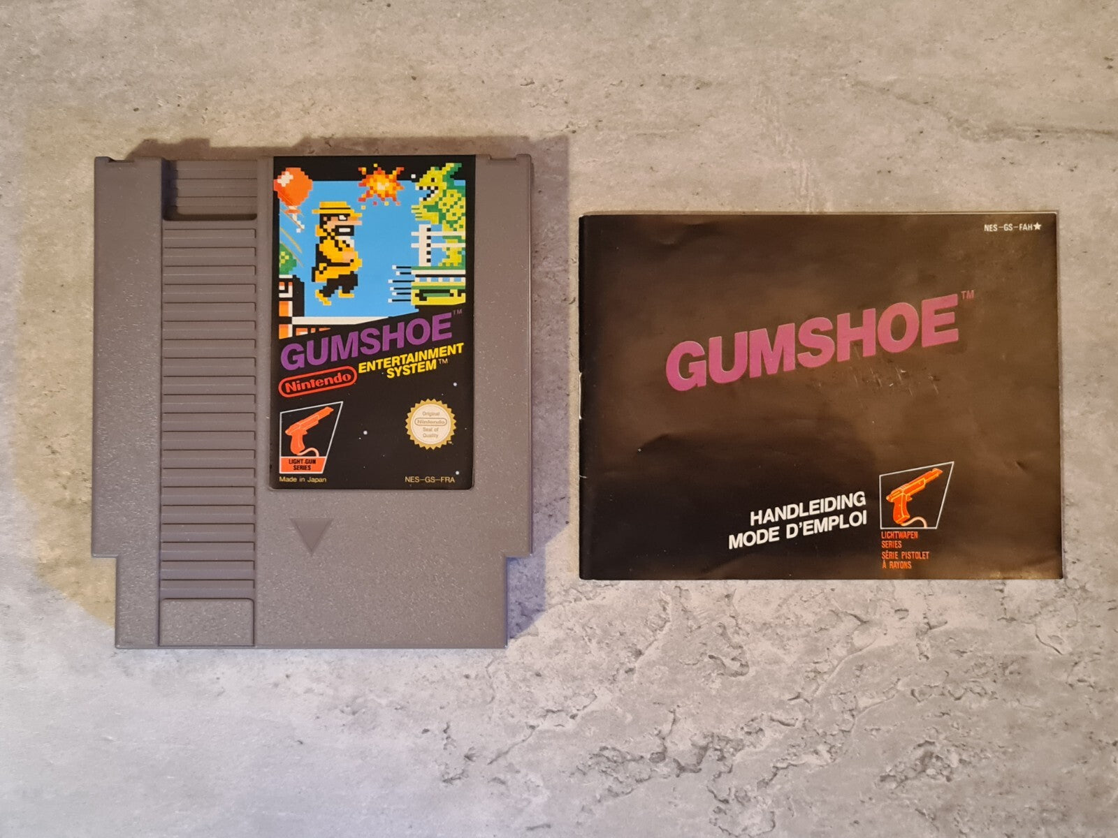 Nintendo NES Gumshoe mit OVP und Anleitung FRA