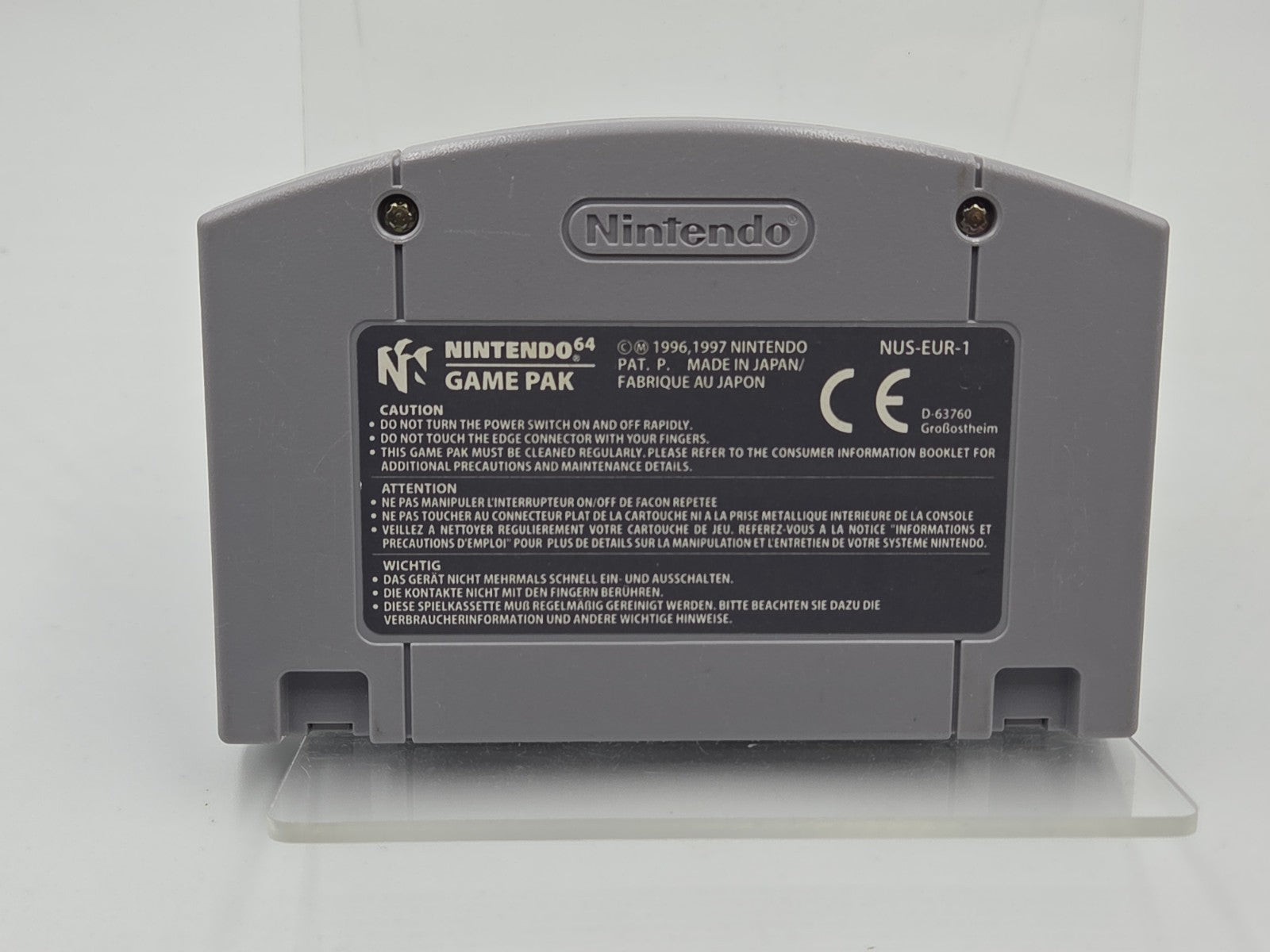 N64 Nintendo 64 Spiel Top Gear Hyper Bike Modul EUR