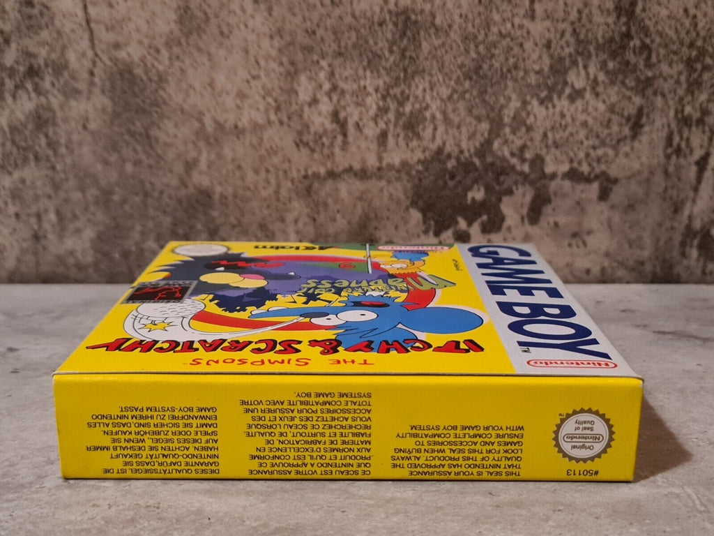 Game Boy Classic Spiel The Simpsons Itchy & Scratchy mit OVP und Anleitung EUR - T-Retro-Games 