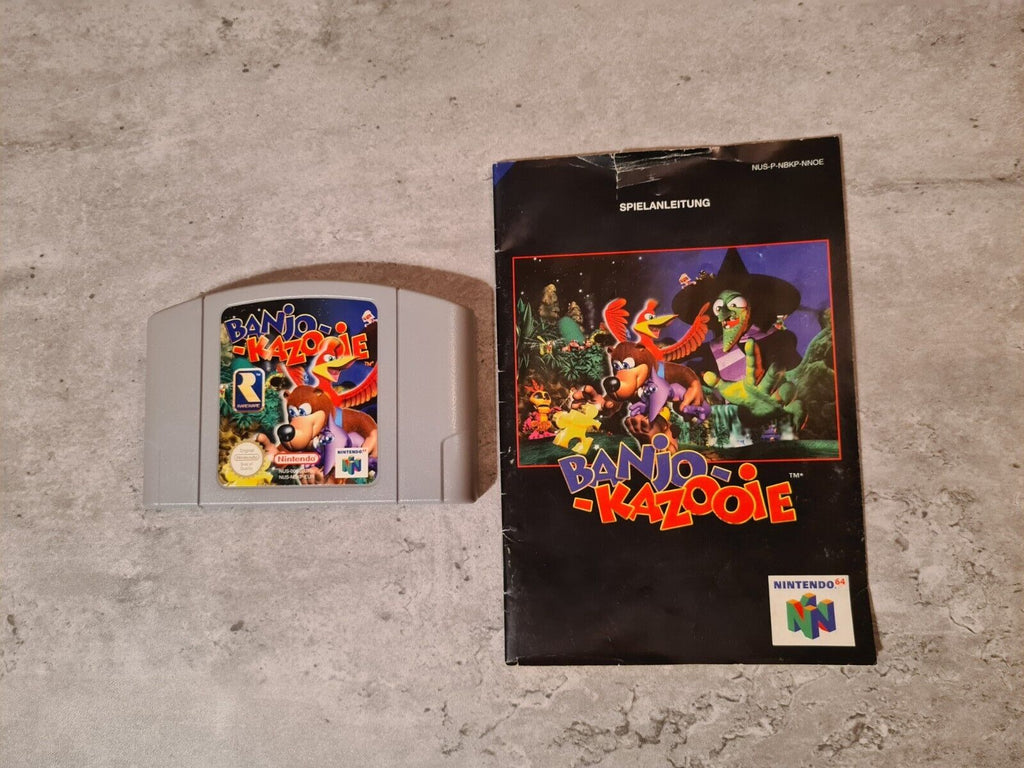 N64 Nintendo 64 Banjo Kazooie mit OVP und Anleitung NOE - T-Retro-Games 