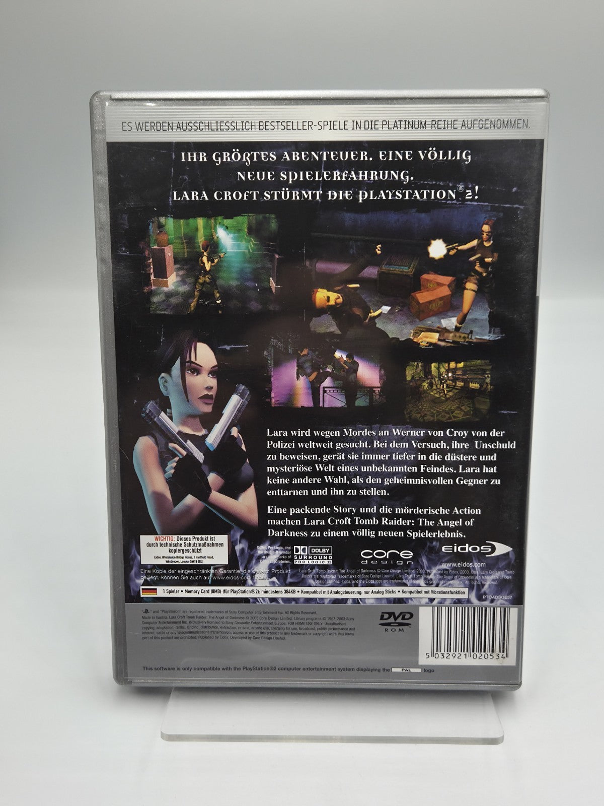 PS2 Playstation 2 Tomb Raider The Angel of Darkness mit OVP + Anleitung Deutsch 
