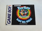 Game Boy Classic Tiny Toon Adventures Bab's Big Break Spielanleitung NOE