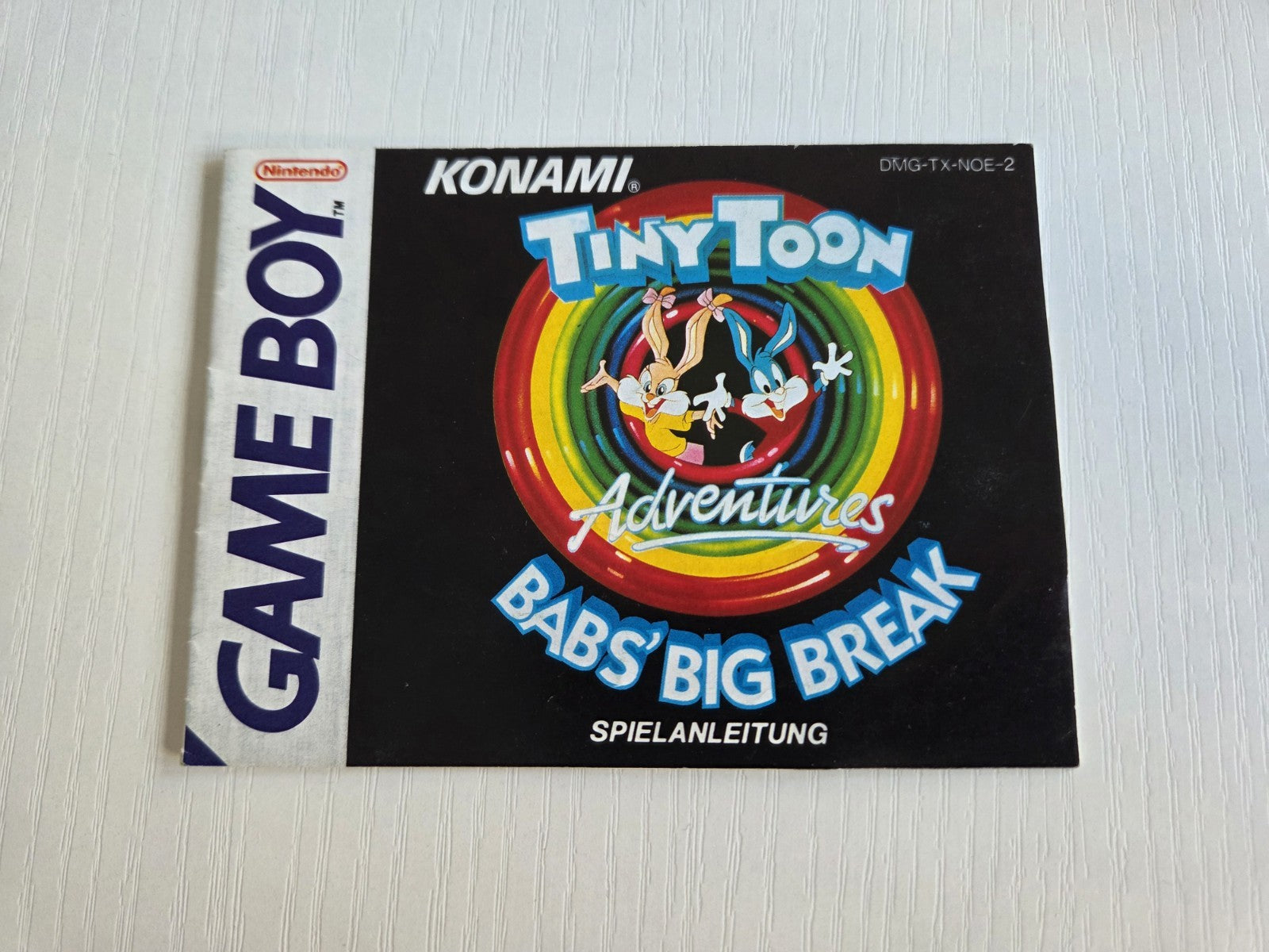 Game Boy Classic Tiny Toon Adventures Bab's Big Break Spielanleitung NOE
