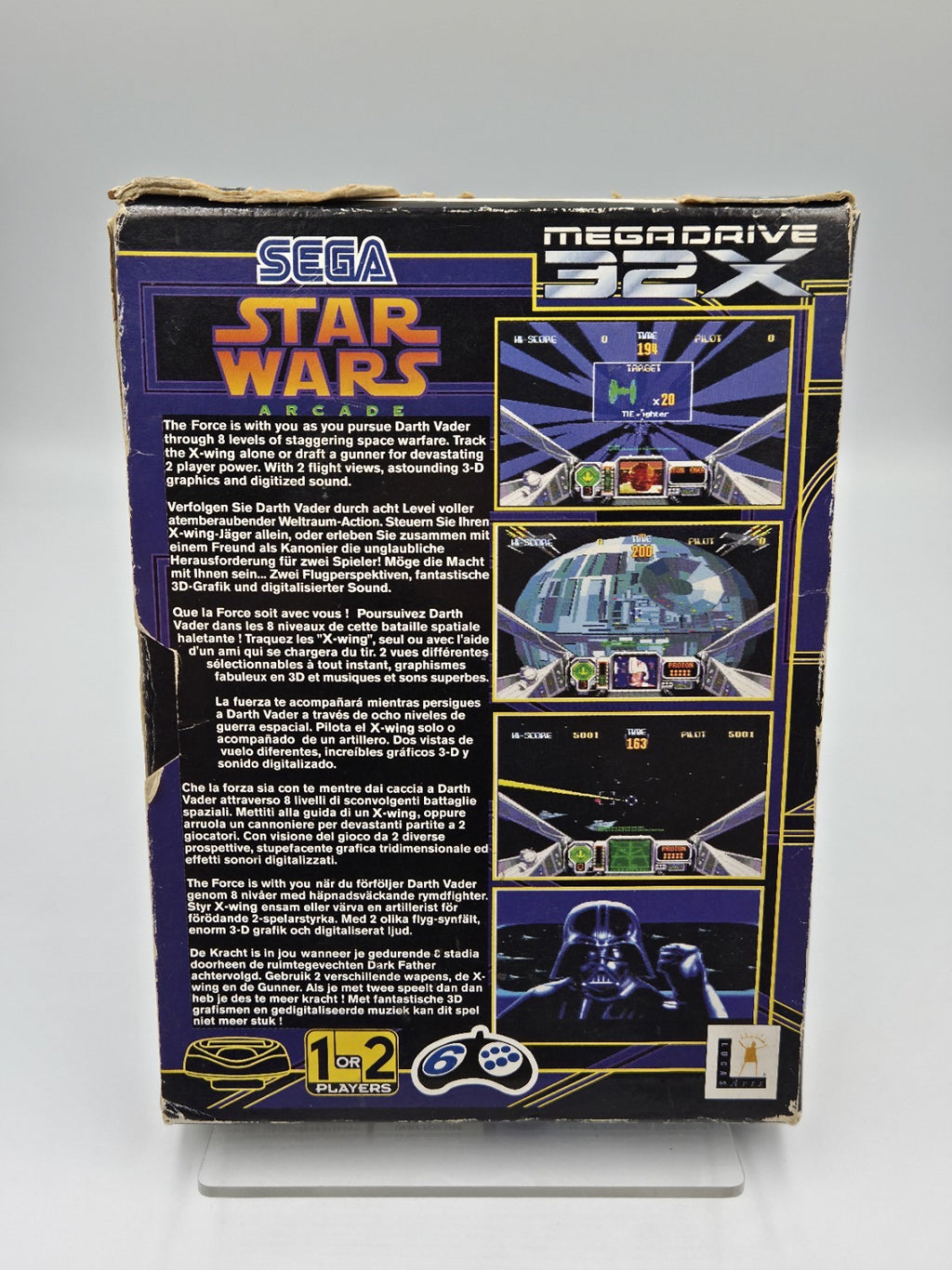 Sega Mega Drive 32x Spiel Star Wars Arcade mit OVP und Anleitung Multilingual 